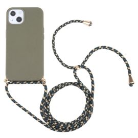 zadný kryt Apple iPhone 13 mini - ROPE Kryt so šnúrkou Apple iPhone 13 mini tmavozelený