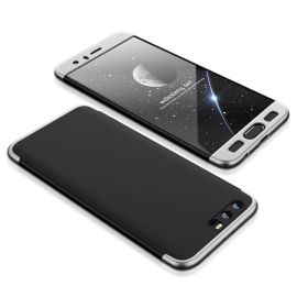obojstranný kryt, zadný kryt Honor 9 - 360° ochranný obal Honor 9 čierny (strieborný)