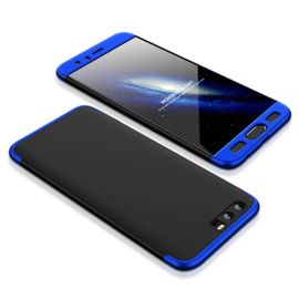 obojstranný kryt, zadný kryt Honor 9 - 360° ochranný obal Honor 9 čierny (modrý)