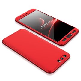 obojstranný kryt, zadný kryt Honor 9 - 360° ochranný obal Honor 9 červený