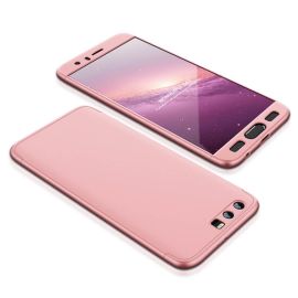 obojstranný kryt, zadný kryt Honor 9 - 360° ochranný obal Honor 9 ružový