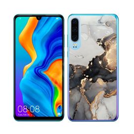 zadný kryt Huawei P30 - MY ART Ochranný kryt Huawei P30 GREY MARBLE (140)