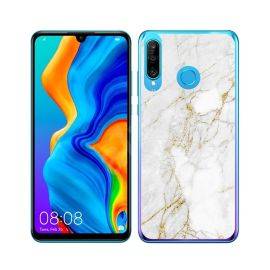 zadný kryt Huawei P30 Lite - MY ART Ochranný kryt Huawei P30 Lite WHITE STONE (011)