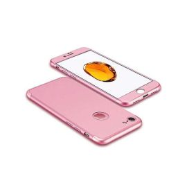 obojstranný kryt, zadný kryt iPhone 6 / iPhone 6S - 360° Ochranný obal Apple iPhone 6 / 6S ružový