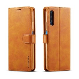 peňaženkové / vyklápacie puzdro Huawei - IMEEKE Peňaženkový kryt Honor 9X svetlohnedý