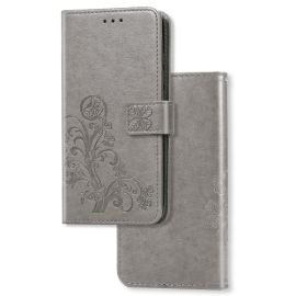 peňaženkové / vyklápacie puzdro, zaklápacie puzdro Motorola - ART Peňaženkový kryt Motorola Moto G8 Power Lite FLOWERS šedý