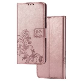 peňaženkové / vyklápacie puzdro, zaklápacie puzdro Motorola - ART Peňaženkový kryt Motorola Moto G8 Power Lite FLOWERS ružový
