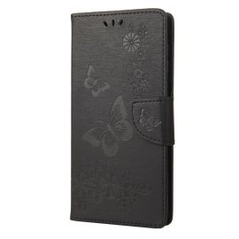 peňaženkové / vyklápacie puzdro, zaklápacie puzdro Sony Xperia 10 IV 5G - ART Peňaženkový kryt Sony Xperia 10 IV 5G BUTTERFLIES čierny