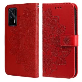 peňaženkové / vyklápacie puzdro, zaklápacie puzdro Realme GT Master Edition - ART Peňaženkový kryt Realme GT Master Edition MANDALA červený