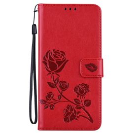 peňaženkové / vyklápacie puzdro Xiaomi Poco M4 Pro - ART ROSE Peňaženkový kryt Xiaomi Poco M4 Pro červený
