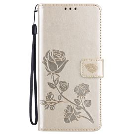 peňaženkové / vyklápacie puzdro Xiaomi Poco M4 Pro - ART ROSE Peňaženkový kryt Xiaomi Poco M4 Pro zlatý