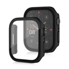 obal na hodinky Apple Watch SE / SE 2022 / SE 2023 (40mm) - PC FULL COVER Plastový kryt so sklom pre Apple Watch SE / SE 2022 / SE 2023 (40mm) čierny