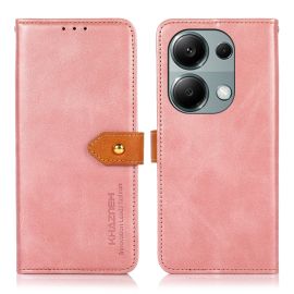 peňaženkové / vyklápacie puzdro Xiaomi Redmi Note 13 Pro - KHAZNEH DUAL-COLOR Peňaženkový kryt pre Xiaomi Redmi Note 13 Pro / Poco M6 Pro ružový