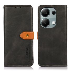 peňaženkové / vyklápacie puzdro Xiaomi Redmi Note 13 Pro - KHAZNEH DUAL-COLOR Peňaženkový kryt pre Xiaomi Redmi Note 13 Pro / Poco M6 Pro čierny