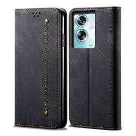 peňaženkové / vyklápacie puzdro Oppo A79 5G - DENIM Peňaženkový kryt pre Oppo A79 5G čierny