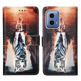 peňaženkové / vyklápacie puzdro Motorola Moto G34 5G - ART Peňaženkový kryt pre Motorola Moto G34 5G CAT