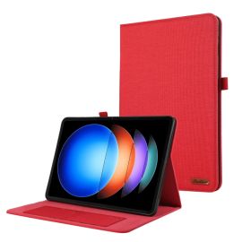 zaklápacie puzdro Xiaomi - FABRIC Zaklápací kryt pre Xiaomi Pad 6S Pro červený
