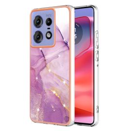 zadný kryt Motorola Edge 50 Pro - IMD MARBLE Ochranný kryt pre Motorola Edge 50 Pro PURPLE