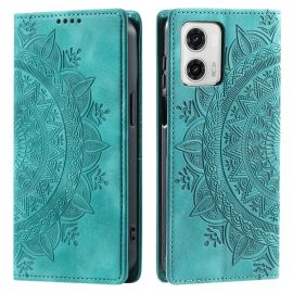 peňaženkové / vyklápacie puzdro Motorola Edge 50 Fusion - ART MANDALA Peňaženkový kryt pre Motorola Edge 50 Fusion zelený