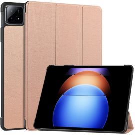zaklápacie puzdro Xiaomi - LEATHER Zaklápací kryt pre Xiaomi Pad 6S Pro ružovozlatý