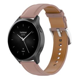 remienok na hodinky Xiaomi Watch 2 - LEATHER Kožený remienok pre Xiaomi Watch 2 tmavoružový