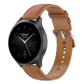 remienok na hodinky Xiaomi Watch 2 - LEATHER Kožený remienok pre Xiaomi Watch 2 svetlohnedý