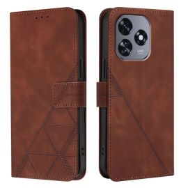 peňaženkové / vyklápacie puzdro Oukitel C51 - TRIANGLE Peňaženkové puzdro s remienkom Oukitel C51 hnedé