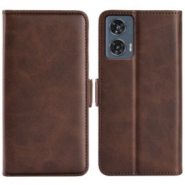 peňaženkové / vyklápacie puzdro Motorola Edge 50 Fusion - SIDE Peňaženkové puzdro pre Motorola Edge 50 Fusion tmavohnedé