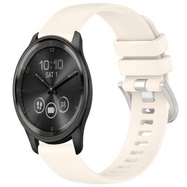 remienok na hodinky Garmin Vivomove Trend - SILICONE Vymeniteľný remienok pre Garmin Vivomove Trend béžový