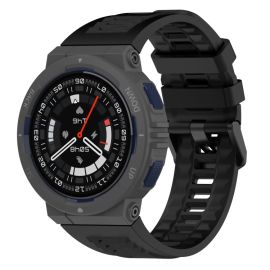 remienok na hodinky Amazfit Active Edge - SILICONE Vymeniteľný remienok pre Amazfit Active Edge čierny