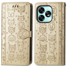 peňaženkové / vyklápacie puzdro Umidigi A15 - ART ANIMALS Peňaženkový obal pre Umidigi A15 zlatý