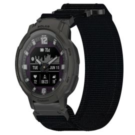 remienok na hodinky Garmin Instinct Crossover Solar - NYLON remienok pre Garmin Instinct Crossover Solar čierny