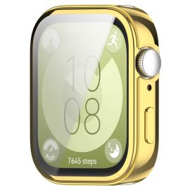 obal na hodinky Huawei Watch Fit 3 - TPU FULL COVER Kryt pre Huawei Watch Fit 3 zlatý