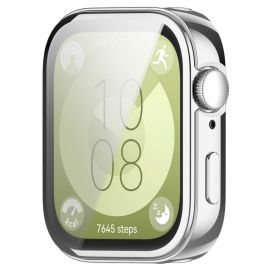 obal na hodinky Huawei Watch Fit 3 - TPU FULL COVER Kryt pre Huawei Watch Fit 3 strieborný