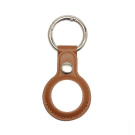 Apple AirTag - LEATHER Puzdro pre Apple AirTag hnedé