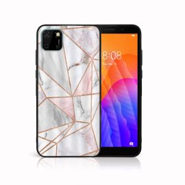 zadný kryt Huawei Y5p - MY ART Silikónový obal Huawei Y5p PINK MARBLE (143)