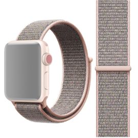 remienok na hodinky Apple Watch 6 / SE / 5 / 4 44mm / 1/2/3 42mm - NYLON Remienok Apple Watch 9 / 8 / 7 (45mm) / 6 / SE / 5 / 4 (44mm) / 3 / 2 / 1 (42mm) ružový
