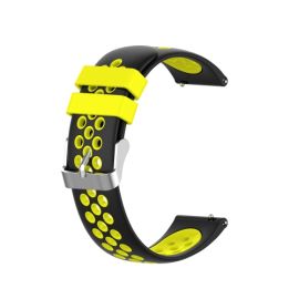 remienok na hodinky Huawei Watch 3 Pro - Remienok Huawei Watch 3 / 3 Pro čierny-žltý