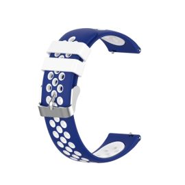 remienok na hodinky Huawei Watch 3 Pro - Remienok Huawei Watch 3 / 3 Pro modrý-biely