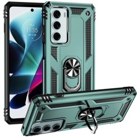 zadný kryt Motorola Moto G200 5G - RING Ochranný obal pre Motorola Moto G200 5G zelený