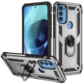 zadný kryt Motorola Moto G71 5G - RING Ochranný obal pre Motorola Moto G71 5G strieborný