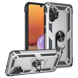 zadný kryt Samsung Galaxy A32 - RING Ochranný obal pre Samsung Galaxy A32 strieborný