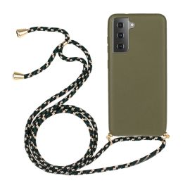 zadný kryt Samsung Galaxy S23 FE 5G - ROPE Kryt so šnúrkou Samsung Galaxy S23 FE 5G tmavozelený
