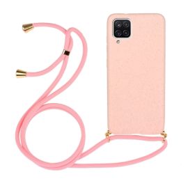 zadný kryt Samsung Galaxy A12 - ROPE Kryt so šnúrkou Samsung Galaxy A12 / M12 ružový