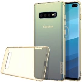 Kryty na mobil - NILLKIN NATURE obal Samsung Galaxy S10 Plus hnedý