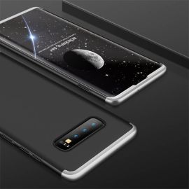 obojstranný kryt, zadný kryt Kryty na mobil - 360° Ochranný obal Samsung Galaxy S10 Plus čierny (strieborný)