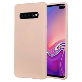 zadný kryt Kryty na mobil - MERCURY SOFT FEELING kryt Samsung Galaxy S10 Plus pieskova ružová