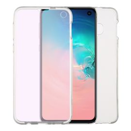obojstranný kryt Samsung Galaxy S10e - Ochranný obojstranný obal Samsung Galaxy S10e priehľadný