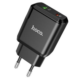 sieťová nabíjačka Tipy na darčeky - HOCO N5 20W Sieťová nabíjačka USB / USB Typ-C čierna