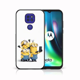 zadný kryt Motorola Moto E7 Plus - MY ART Silikónový kryt Motorola Moto G9 Play / E7 Plus MINIONS SELFIE (022)